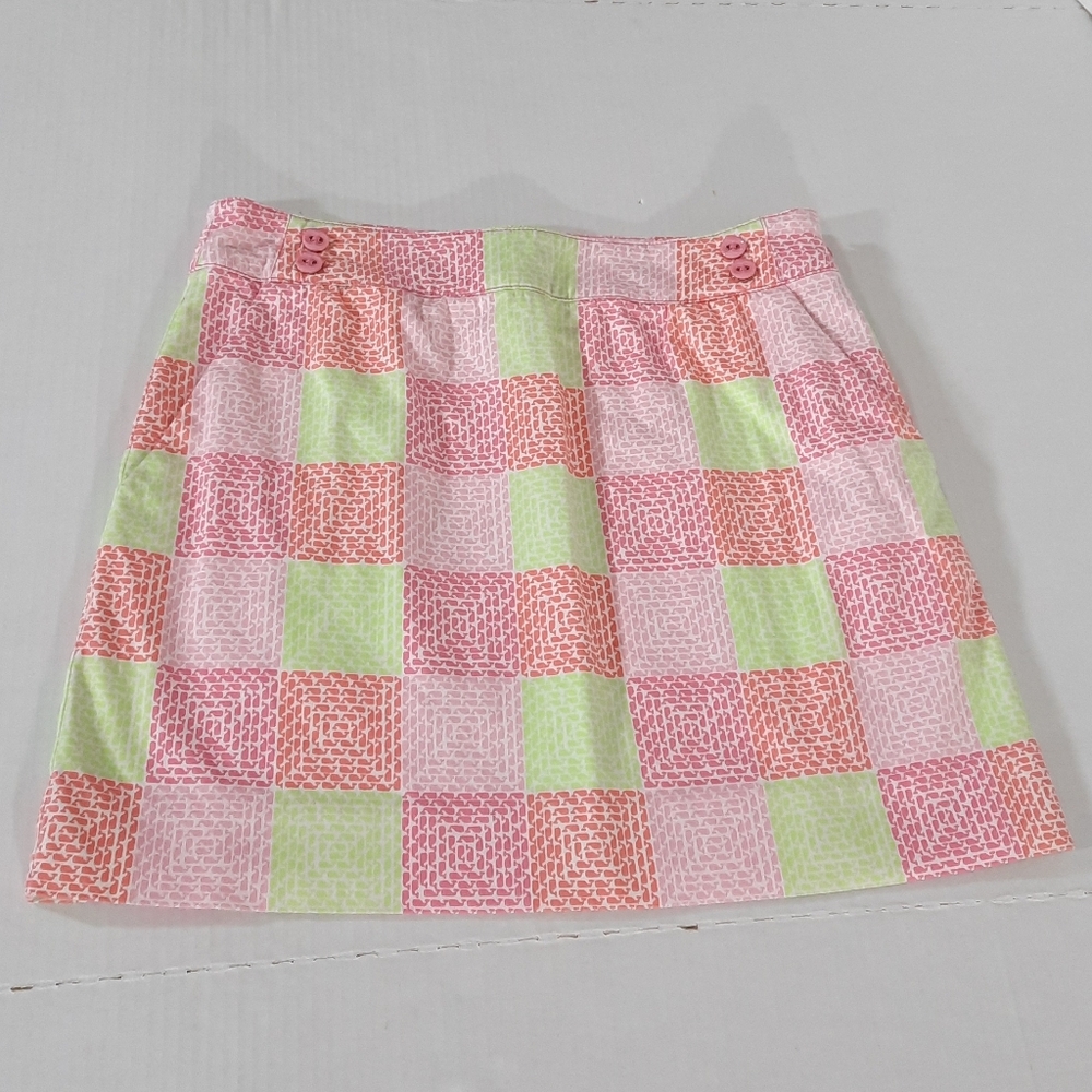Vineyard Vines Patchwork Whale Mini Skirt